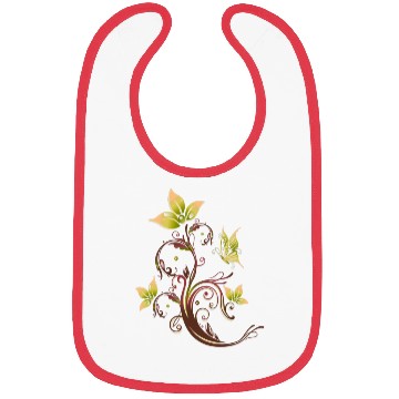 Discover Whimsical Blossom Butterfly Elegant Nature Bibs