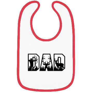 Discover Deer Hunting Dad Bibs