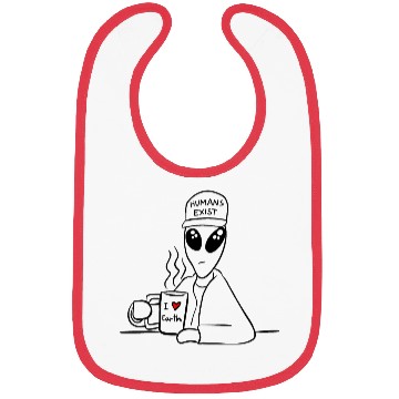 Discover Alien I Love Earth Funny UFO Bibs