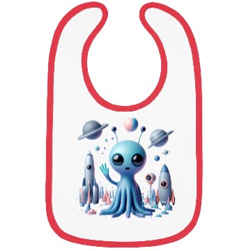 Discover Cosmic Hello: Alien’s Friendly Greeting Bibs