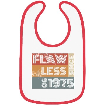 Discover 50th birthday Flawless since 06/1975 Bibs
