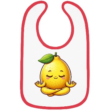 Discover Cute lemon yoga meditation relaxation cartoon Bibs