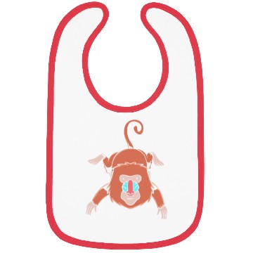 Discover Baboon Animal Monkey Bibs