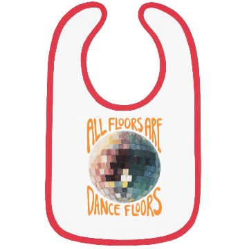 Discover All Floors are Dance Floors - Orange Edition Bibs
