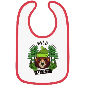 Discover Cool Wild Animal Print Bibs