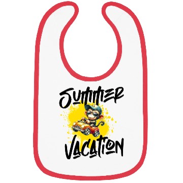 Discover Playful Monkey Driving Toy Car Bibs