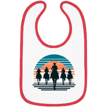 Discover Vintage Cowboy Silhouette Bibs