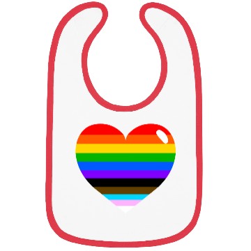 Discover LGBTQ+/Pride/Progress Heart Bibs