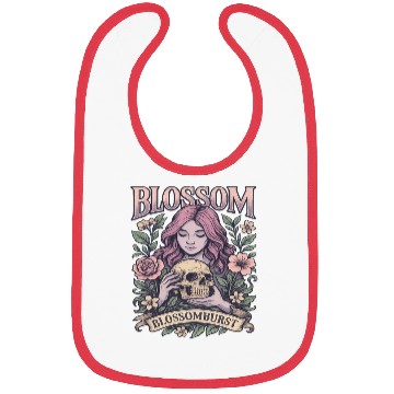 Discover BLOS Gothic Floral Skull Embrace Bibs
