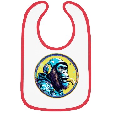 Discover Cool Monkey Logo Bibs
