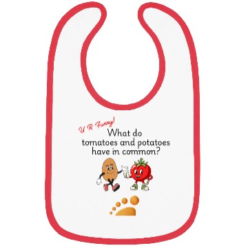 Discover U R Funny (Tomato and Potato) Bibs