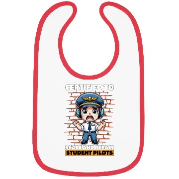 Discover Flight Instructor Certified To Scare Pilot School Bibs