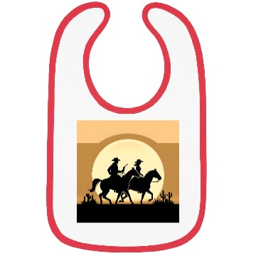 Discover Western Sunset Cowboy Ride Bibs