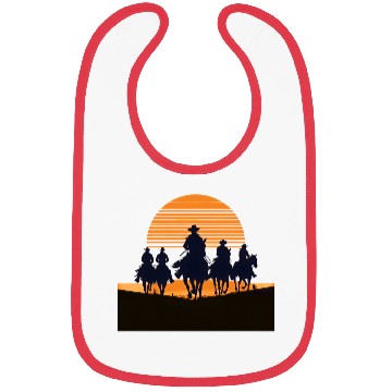 Discover Western Sunset Cowboy Bibs