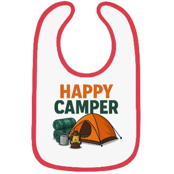 Discover Happy Camper – Cozy Camping Vibes Bibs