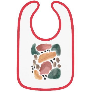 Discover Abstract pastel watercolour painting pattern Bibs
