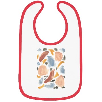 Discover abstract pastel watercolour pattern Bibs