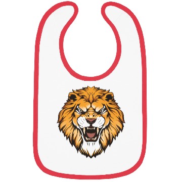 Discover Angry Lion s Head Bibs