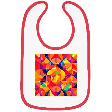 Discover Vibrant Abstract Symmetry Art Bibs