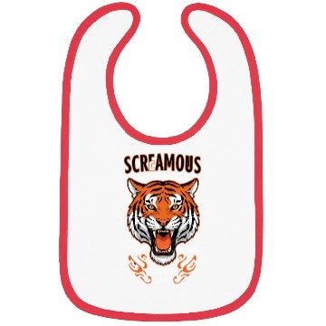 Discover Bold, fearless, and loud tiger design Bibs