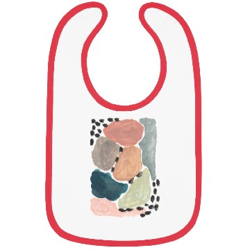 Discover Abstract pastel watercolour painting pattern Bibs