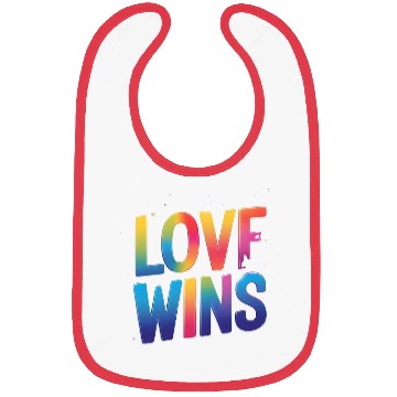 Discover Love Wins Rainbow Script Bibs – Pride Month Bibs