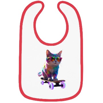 Discover Skate Meow Bibs