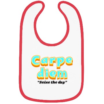 Discover Carpe diem "Seize the day" Bibs