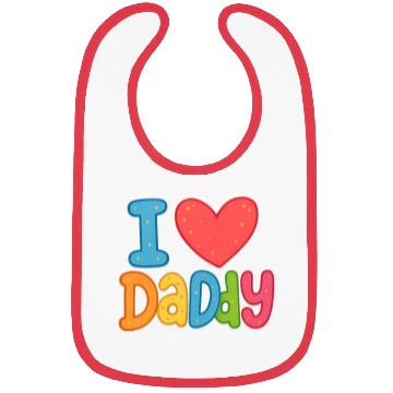 Discover Father's Day gift (I love daddy) Bibs