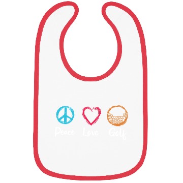 Discover Peace Love Golf Bibs