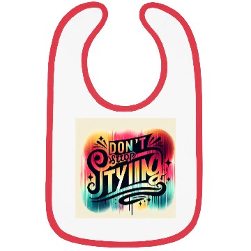 Discover Vibrant Expressionist Typography Bibs