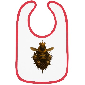 Discover Queen Bee - Gothic Insect Ruler Bibs