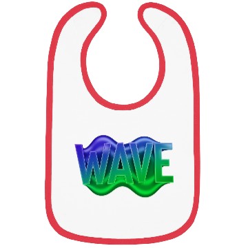 Discover Gradient WAVE Aesthetic Design Bibs