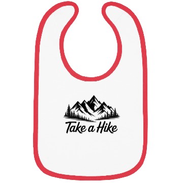 Discover Take A Hike Funny Mountain Hiking Bibs