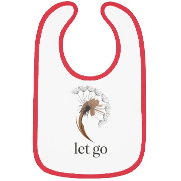 Discover Dandelion Saying Quote Let Go Wish Design Bibs