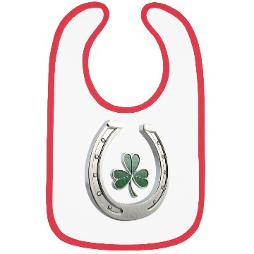 Discover Lucky Shamrock Artwork for Saint Patrick Bibs