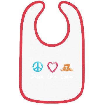 Discover Peace Love Swim Bibs