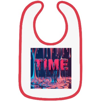 Discover Abstract Dripping TIME Bibs