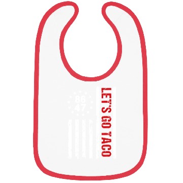 Discover Let’s Go Taco American Flag Bibs