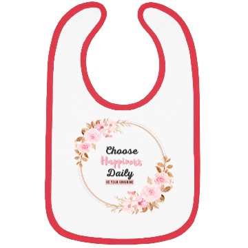 Discover Choose Happiness Floral Frame - Bloom With Joy Bibs