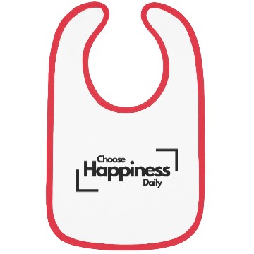 Discover Choose Happiness Bold Design - Modern Minimalist Bibs