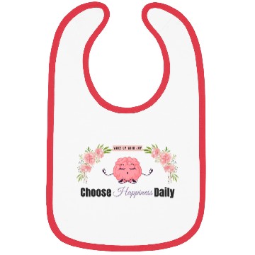 Discover Choose Happiness Brain Zen - Therapist Wellness Bibs
