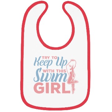 Discover Funny Swim Girl Bibs
