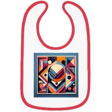 Discover Bold Geometric Shapes Bibs Design