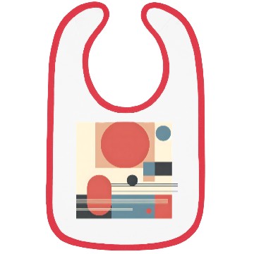 Discover Abstract Geometric Shapes Bibs
