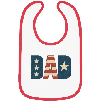 Discover DAD 4th of July Bibs
