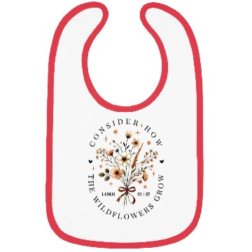 Discover Consider The Wildflowers Bibs