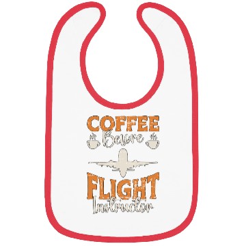 Discover Flight Instructor Coffee Pilot School Coffee Lover Bibs
