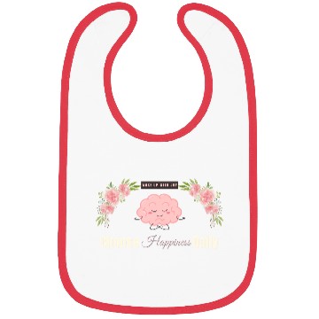 Discover Choose Happiness Brain Design - Mental Wellness Bibs