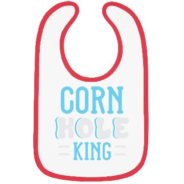 Discover Cornhole King Distressed Badge Bibs